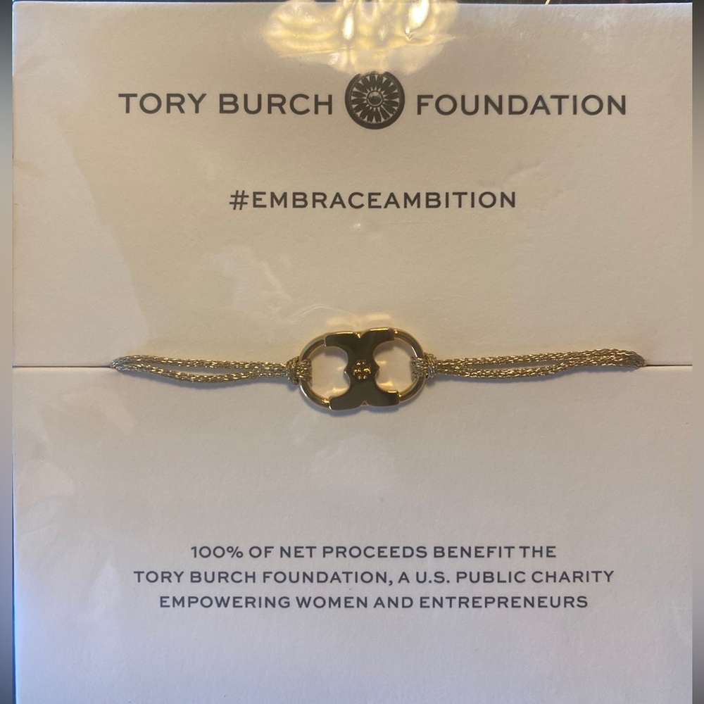 Tory Burch Gold Embrace Ambition Bracelet NWT